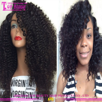 Design hair products mongolian human hair kinky curly lace wig